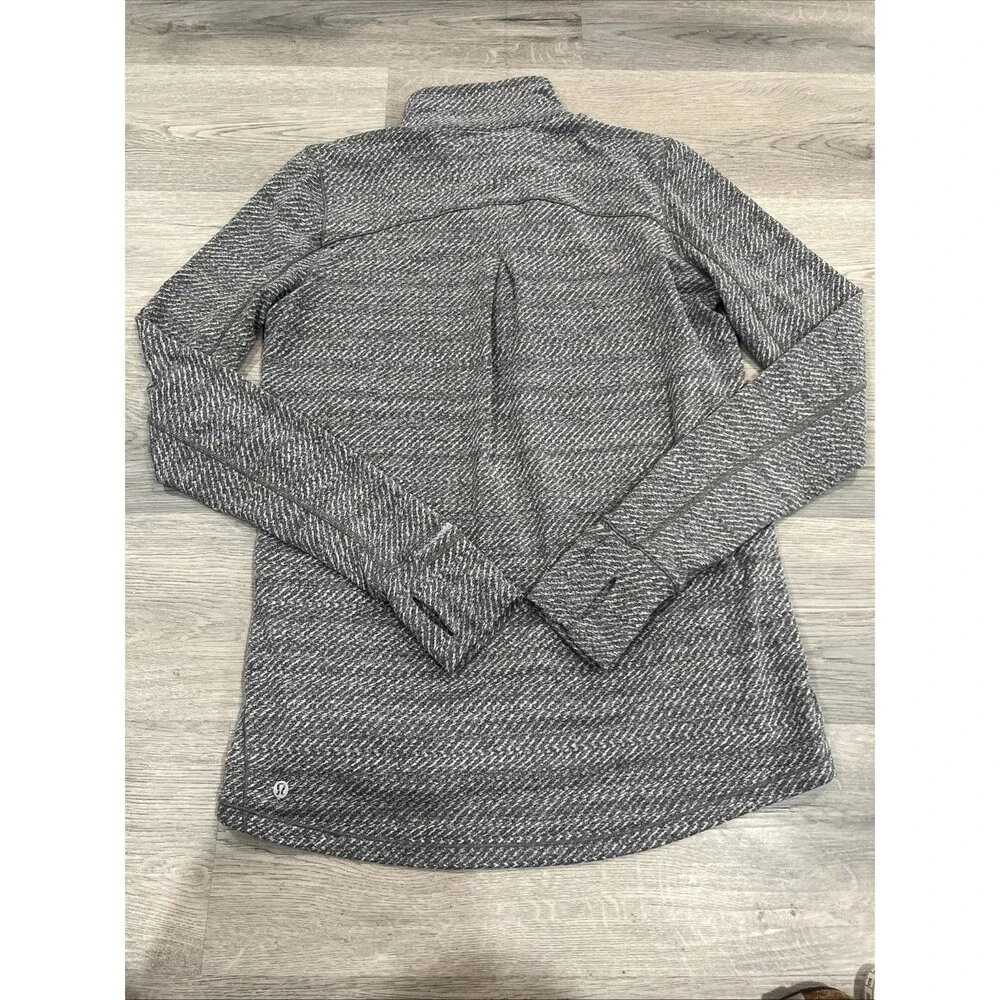 Lululemon Outrun 1/2 Zip Rulu Pullover Hazy Heather Gray Size 10